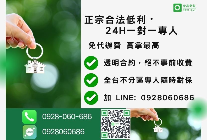 房子借錢諮詢專線-合庫貸款全台合法經營,提供透明合約與專業對保服務。