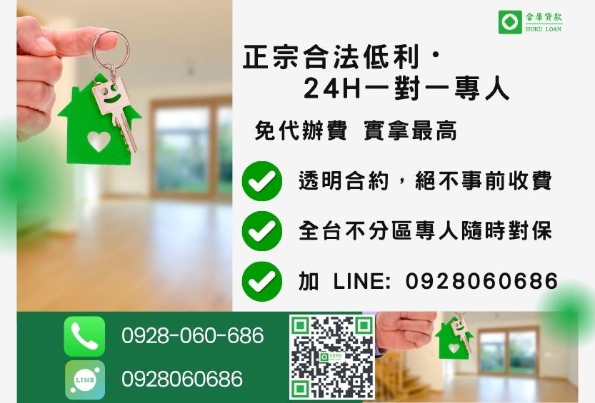 房屋借貸諮詢專線-合庫貸款全台合法經營，提供透明合約與專業對保服務。