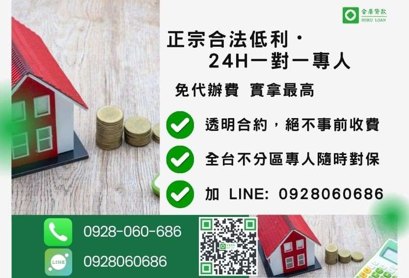 房屋借貸諮詢專線-合庫貸款全台合法經營，提供透明合約與專業對保服務。