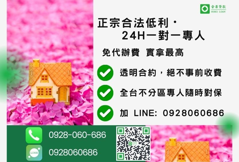 抵押貸款諮詢專線-合庫貸款全台合法經營,提供透明合約與專業對保服務。