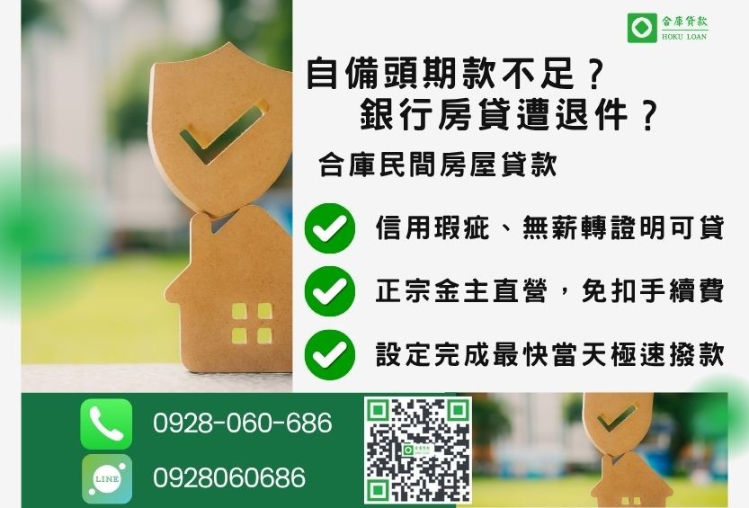 青安貸款條件推薦-合庫貸款金主直營,針對銀行退件屋主提供極速合法民間借款方案。