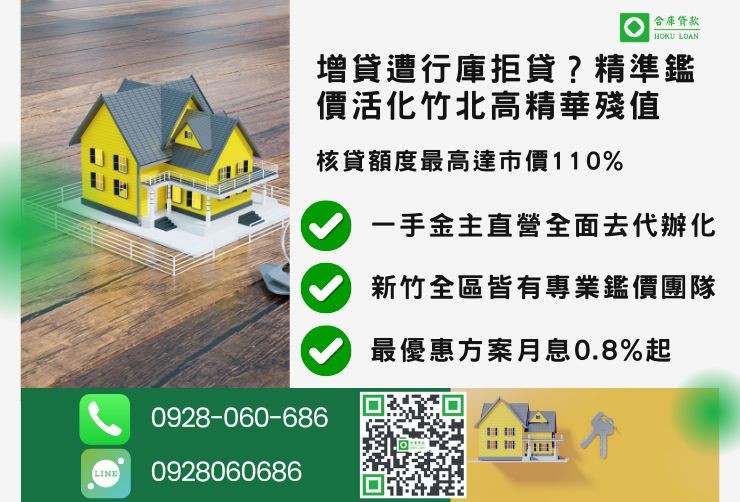 新竹二胎推薦合庫貸款新竹房屋二胎管道比較利息最低