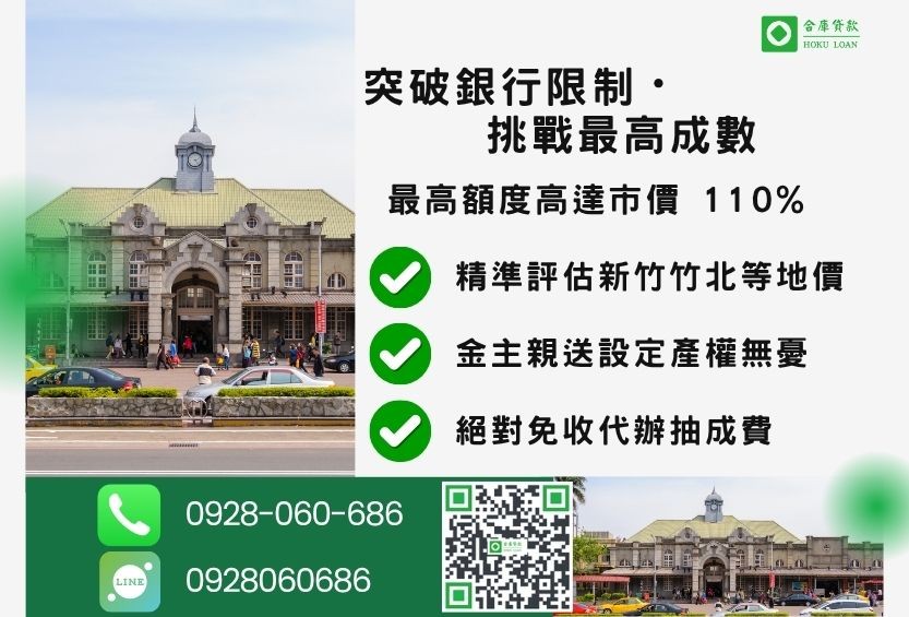 新竹房屋借錢成數最高-合庫貸款不看個人信用評分，新竹房屋價值高估。