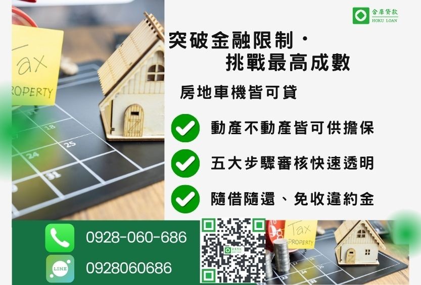 民間借貸公司額度最高-合庫貸款不看個人信用評分,房地價值高估最高110%。