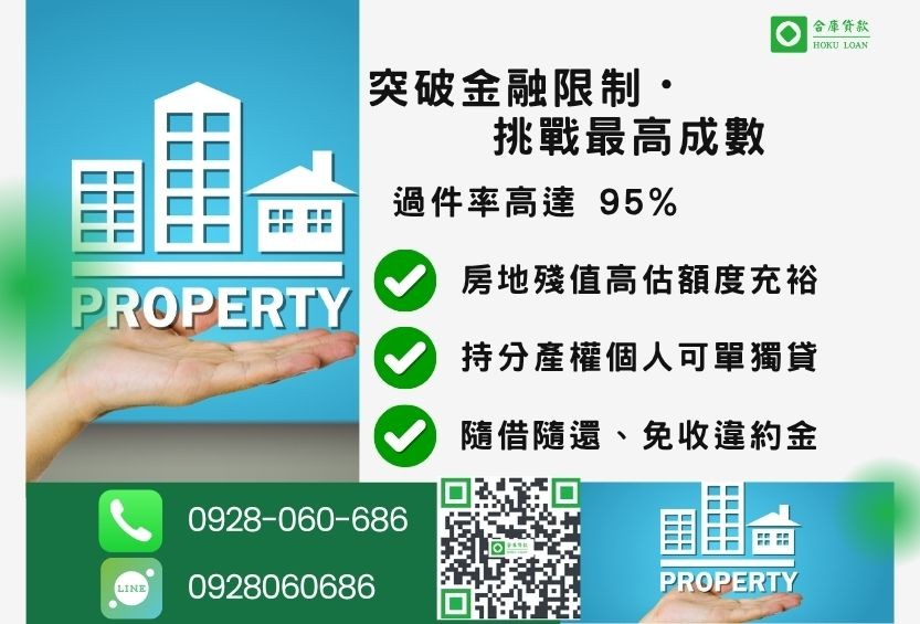 民間二胎貸款額度最高-合庫貸款不看個人信用評分,房地價值高估最高110%。