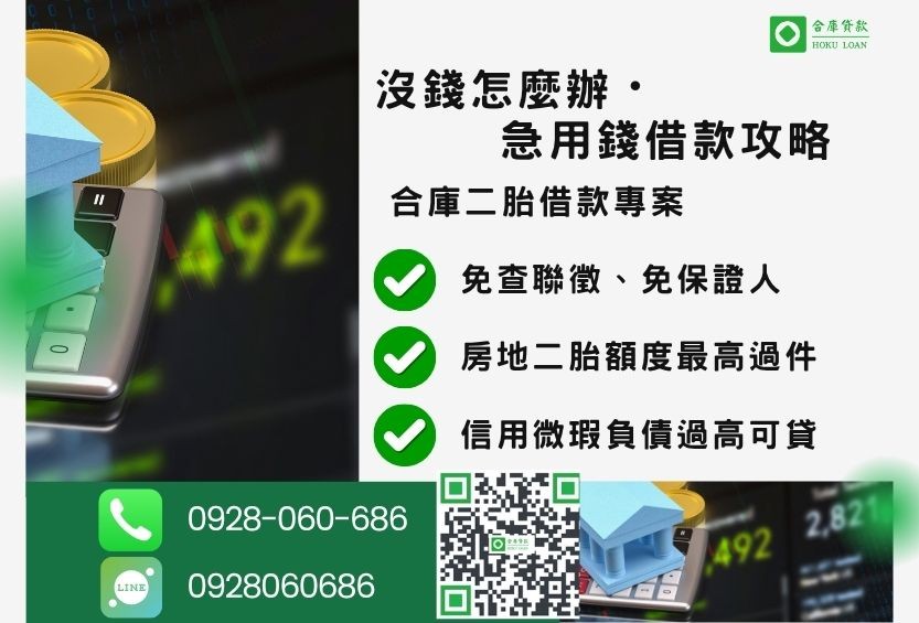 沒錢怎麼辦推薦-合庫貸款金主直營,針對銀行退件客戶提供極速合法民間借款方案。