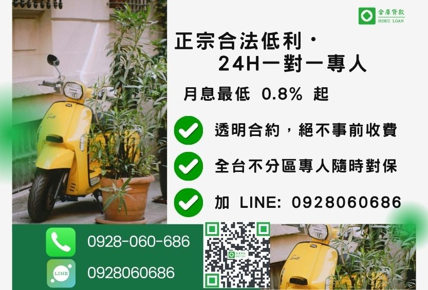 機車借款諮詢專線-合庫貸款全台合法經營，提供透明合約與專業對保服務。