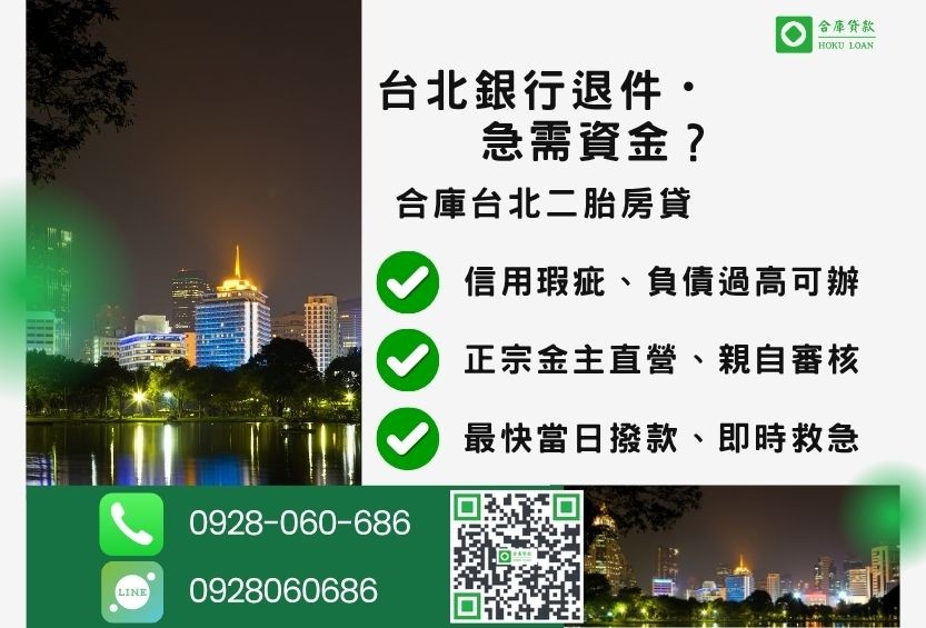 台中二胎房貸推薦-合庫貸款金主直營，針對台中銀行退件屋主提供極速二胎方案。