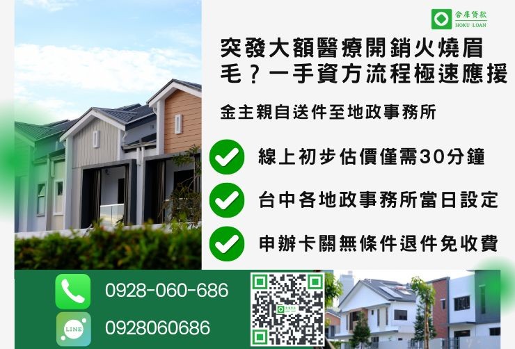 台中房屋二胎推薦合庫貸款台中二胎試算極速流程