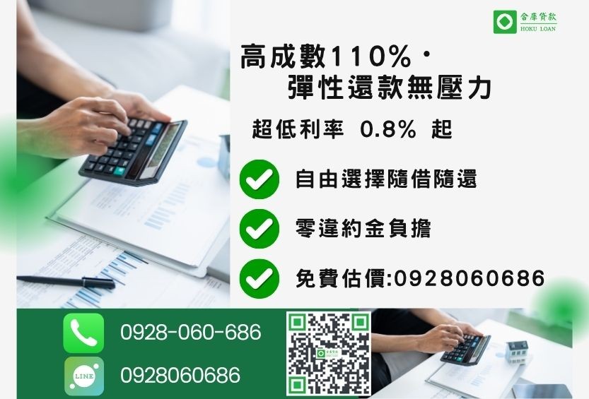台中民間二胎免費諮詢-合庫貸款全台服務，隨借隨還零違約金，客製化彈性還款方案。