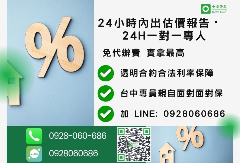 台中房屋貸款諮詢專線-合庫貸款全台合法經營，提供透明合約與專業對保服務。