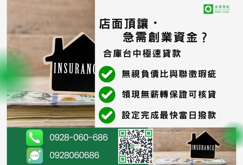 台中民間借款推薦-合庫貸款金主直營，針對台中急需創業資金屋主提供極速貸款方案。