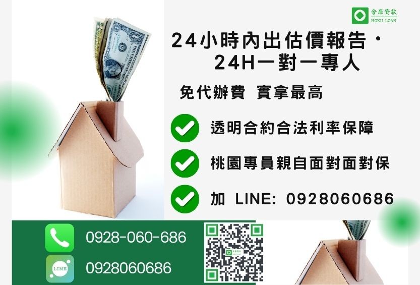 桃園桃園房屋土地二胎諮詢專線-合庫貸款全台合法經營，提供透明合約與專業對保服務。
