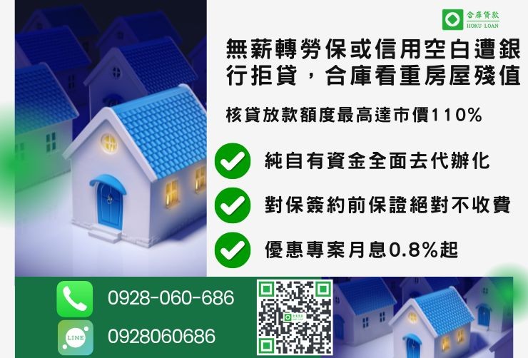 員林房屋二胎借款推薦合庫貸款員林二胎房屋額度最高
